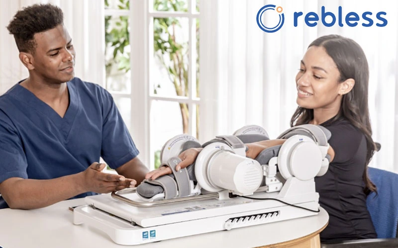 rebless หุ่นยนต์กายภาพบำบัดฟื้นฟูข้อต่อแขนและขา